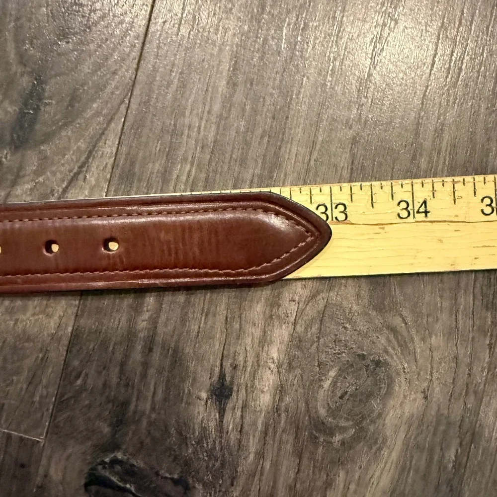 Chaps Reversible‎ Belt Mens Size Medium 26-28 Black Brown Silver Buckle 12CH0113